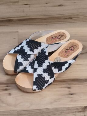 NWOB Jax & Bard Wood Sole Sandals Women's Size 11 (42) Hand Made In Maine!